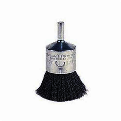 Vortec Pro 36249 Stem Mount End Brush, 1 in, Crimped, 0.0104 in, Steel Fill, 7/8 in L Trim