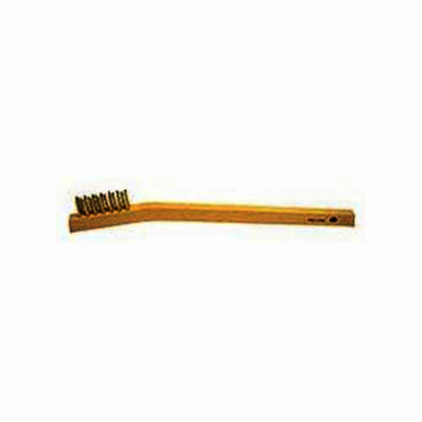 Vortec Pro 44810 Small Handle Straight Scratch Brush, 7-1/2 in L x 1/2 in W Block, 1/2 in Brass Trim