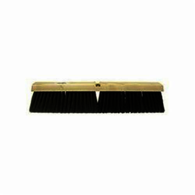 Vortec Pro 44851 Threaded Tip Push Broom Kit, 18 in OAL, 3 in Trim, Medium Sweep Face, Gray Polypropylene/Polystyrene Bristle