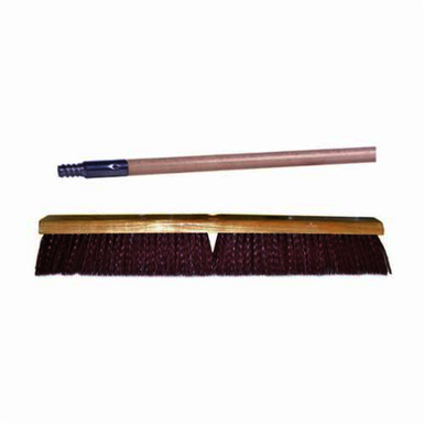 Vortec Pro 44864 Threaded Tip Push Broom Kit, 24 in OAL, 3-1/4 in Trim, Maroon Polypropylene Bristle