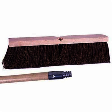 Vortec Pro 44866 Threaded Tip Push Broom Kit, 24 in OAL, 4 in Trim, Palmyra Bristle