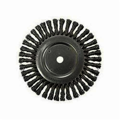 Weiler 08615 Wheel Brush, 8 in Dia Brush, 1/2 in W Face, 0.023 in Dia Cable Twist Knot Filament/Wire, 5/8 in Arbor Hole