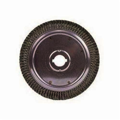 Weiler 09790 Extra High Density Wheel Brush With (2) 1/2 x 1/4 in Keyways, 14 in Dia Brush, 3/4 in W Face, 0.016 in Dia Standard/Twist Knot Filament/Wire, 2 in Arbor Hole
