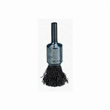 WEILER 10001, 1/2 in, Crimped, Stem Mount, End Brush