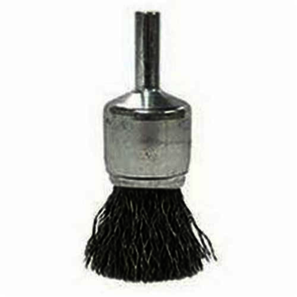 WEILER 10005, 3/4 in, Crimped, End Brush