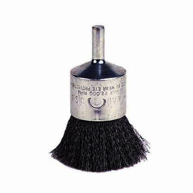 WEILER 10010, 1 in, Crimped, Stem Mount, End Brush