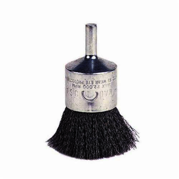 WEILER 10010, 1 in, Crimped, Stem Mount, End Brush