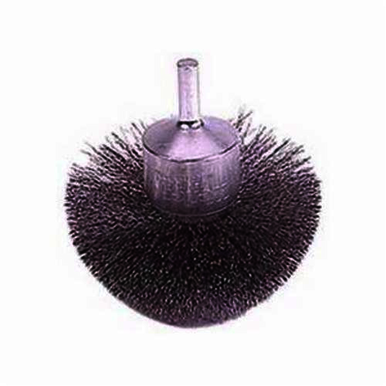 Weiler 10039 Circular Flared End Brush, 2-3/4 in, Crimped, 0.008 in, Steel Fill