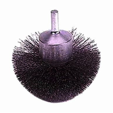 Weiler 10151 End Brush, 3 in, Crimped, 0.006 in, Stainless Steel Fill
