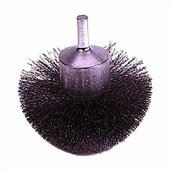 Weiler 10151 End Brush, 3 in, Crimped, 0.006 in, Stainless Steel Fill