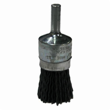Nylox 10154 End Brush, 3/4 in, Crimped, 0.04 in, Silicon Carbide Fill, 7/8 in L Trim
