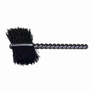 Weiler 21004 Burrite Power Tube Brush, 5/16 in Dia x 9/16 in L, 2-1/8 in OAL, 0.003 in Dia Filament/Wire, Steel Fill