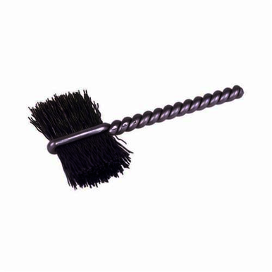 Weiler 21035 Burrite Power Tube Brush, 3/4 in Dia x 5/8 in L, 2-1/4 in OAL, 0.008 in Dia Filament/Wire, Steel Fill