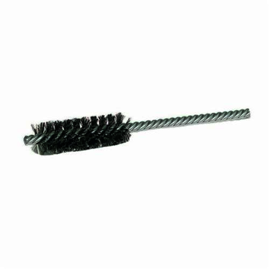 Weiler 21110 Power Tube Brush, 3/4 in Dia x 2-1/2 in L, 5-1/2 in OAL, 0.006 in Dia Filament/Wire, Steel Fill