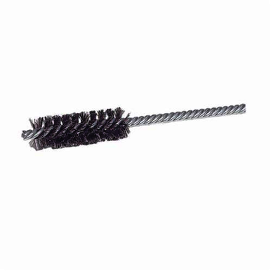 Weiler 21115 Power Tube Brush, 1 in Dia x 2-1/2 in L, 5-1/2 in OAL, 0.0104 in Dia Filament/Wire, Steel Fill
