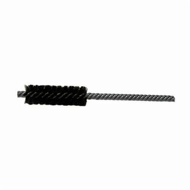 Weiler 21118 Power Tube Brush, 5/8 in Dia x 2 in L, 5 in OAL, 0.005 in Dia Filament/Wire, Stainless Steel Fill