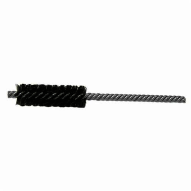 Weiler 21119 Power Tube Brush, 5/8 in Dia x 2 in L, 5 in OAL, 0.008 in Dia Filament/Wire, Stainless Steel Fill