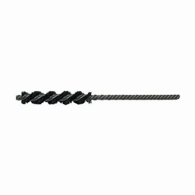 Nylox 21126 Power Tube Brush, 1/4 in Dia x 2 in L, 5 in OAL, 0.022 in Dia Filament/Wire, Nylon/Silicon Carbide Fill