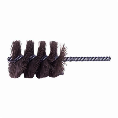 Nylox 21130 Power Tube Brush, 1/2 in Dia x 2 in L, 5 in OAL, 0.022 in Dia Filament/Wire, Nylon/Silicon Carbide Fill