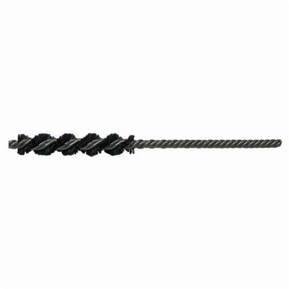Nylox 21132 Power Tube Brush, 5/8 in Dia x 2 in L, 5 in OAL, 0.022 in Dia Filament/Wire, Nylon/Silicon Carbide Fill
