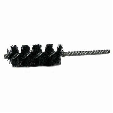 Nylox 21134 Power Tube Brush, 3/4 in Dia x 2-1/2 in L, 5-1/2 in OAL, 0.022 in Dia Filament/Wire, Nylon/Silicon Carbide Fill