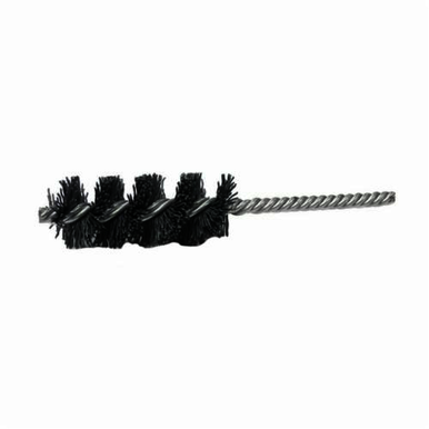 Nylox 21136 Power Tube Brush, 7/8 in Dia x 2-1/2 in L, 5-1/2 in OAL, 0.022 in Dia Filament/Wire, Nylon/Silicon Carbide Fill