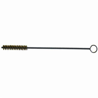 Weiler 21221 Industrial Grade Performance Line Maintenance Tube Brush, 3/16 in Dia x 1-1/2 in L, 7 in OAL, 0.003 in Dia Filament/Wire, Brass Fill