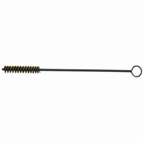 Weiler 21221 Industrial Grade Performance Line Maintenance Tube Brush, 3/16 in Dia x 1-1/2 in L, 7 in OAL, 0.003 in Dia Filament/Wire, Brass Fill