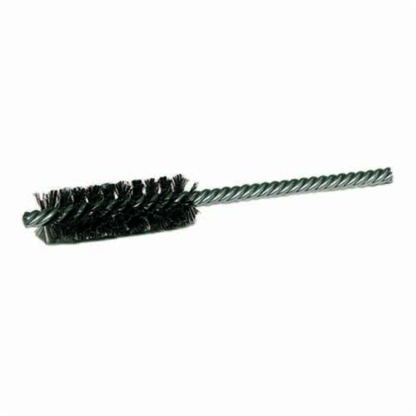 Weiler 21164 Power Tube Brush, 1-1/4 in Dia x 2-1/2 in L, 5-1/2 in OAL, 0.006 in Dia Filament/Wire, Steel Fill
