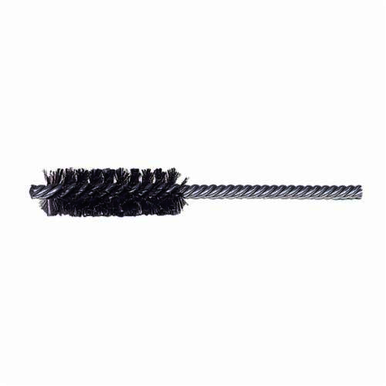 Weiler 21179 Power Tube Brush, 3/4 in Dia x 2-1/2 in L, 5-1/2 in OAL, 0.006 in Dia Filament/Wire, Brass Fill