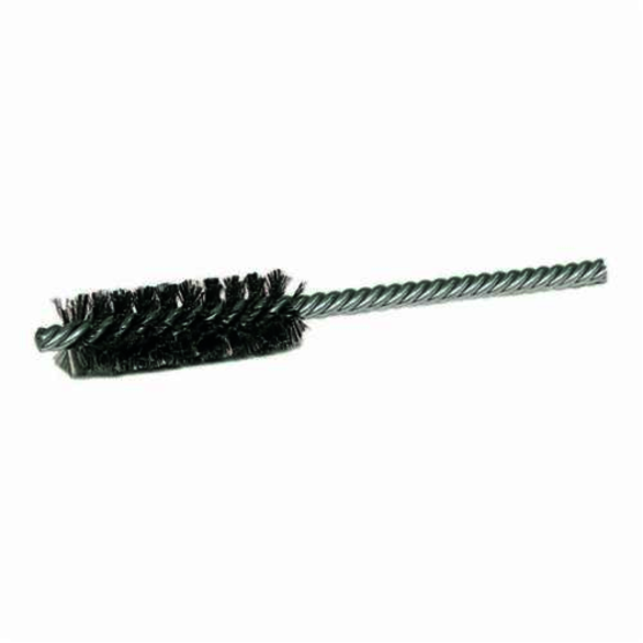 Weiler 21245 Power Tube Brush, 1-1/4 in Dia x 2-1/2 in L, 5-1/2 in OAL, 0.006 in Dia Filament/Wire, Stainless Steel Fill