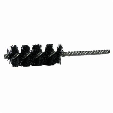 Nylox 21327 Power Tube Brush, 3/4 in Dia x 2-1/2 in L, 5-1/2 in OAL, 0.04 in Dia Filament/Wire, Nylon/Silicon Carbide Fill