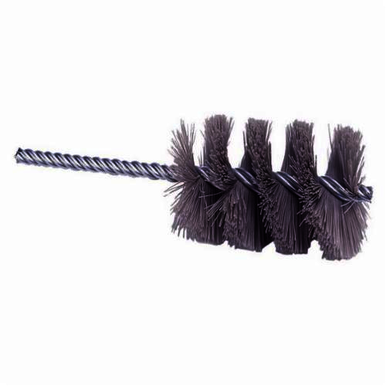 Nylox 21330 Power Tube Brush, 1-1/2 in Dia x 2-1/2 in L, 5-1/2 in OAL, 0.04 in Dia Filament/Wire, Nylon/Silicon Carbide Fill