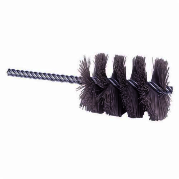 Nylox 21330 Power Tube Brush, 1-1/2 in Dia x 2-1/2 in L, 5-1/2 in OAL, 0.04 in Dia Filament/Wire, Nylon/Silicon Carbide Fill