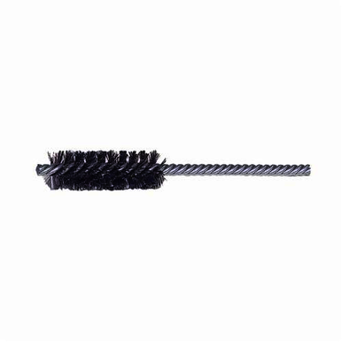 Weiler 21342 Power Tube Brush, 3/8 in Dia x 1-1/2 in L, 4 in OAL, 0.003 in Dia Filament/Wire, Steel Fill