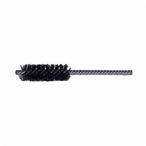 Weiler 21342 Power Tube Brush, 3/8 in Dia x 1-1/2 in L, 4 in OAL, 0.003 in Dia Filament/Wire, Steel Fill