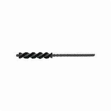 Nylox Burr-Rx 21758 Power Tube Brush, 3/8 in Dia x 1 in L, 3-1/2 in OAL, 0.026 in Dia Filament/Wire, Nylon/Ceramic Fill