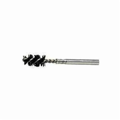 Nylox Burr-Rx 21762 Power Tube Brush, 3/4 in Dia x 1 in L, 3-1/2 in OAL, 0.026 in Dia Filament/Wire, Nylon/Ceramic Fill