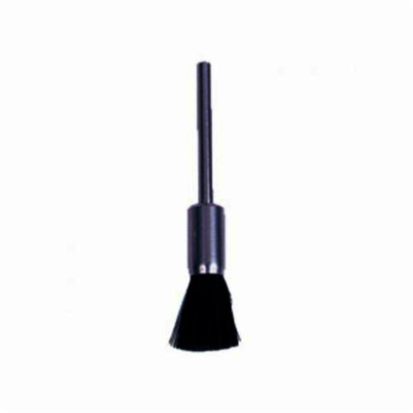 Weiler 26101 Miniature End Brush, 3/16 in, Crimped, 0.003 in, Steel Fill, 1/4 in L Trim