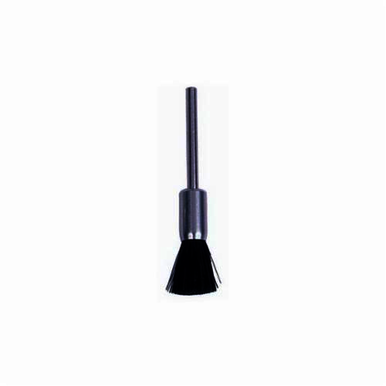 Weiler 26119 Miniature End Brush, 1/4 in, Crimped, 0.003 in, Stiff Hair Fill, 3/8 in L Trim