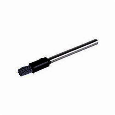 Weiler 26136 Miniature End Brush, 3/16 in, Crimped, 0.018 in, Silicon Carbide Fill, 1/4 in L Trim