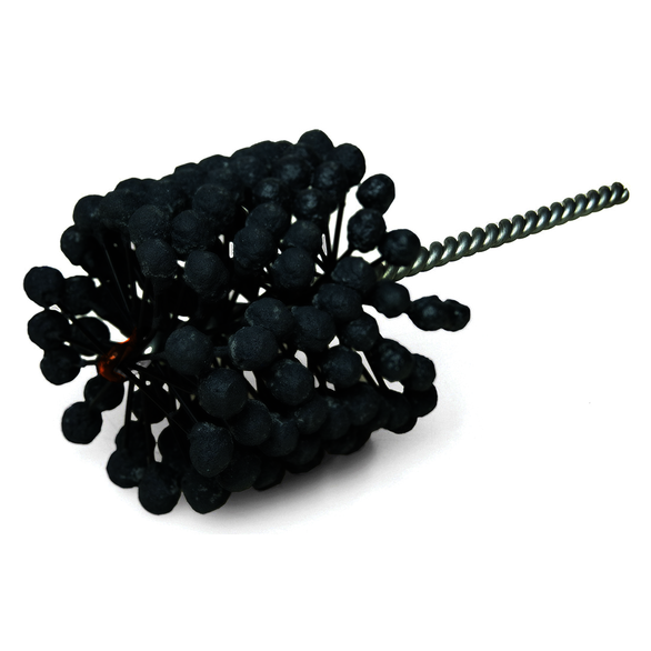 Weiler CrossFlex 34264 Flexible Cylinder Heavy Duty Medium Diameter Honing Brush, 3-1/4 in Dia Bore, 5-1/2 in L Abrasive, 13-1/2 in OAL, 240 Grit, Fine Grade