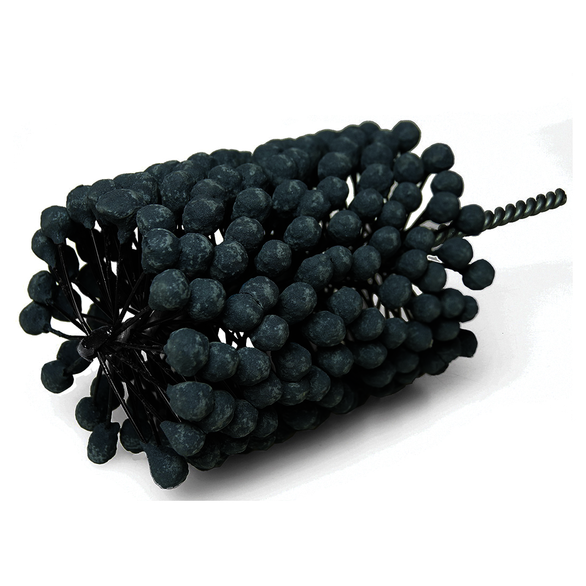 Weiler CrossFlex 34279 Flexible Cylinder Heavy Duty Large Diameter Honing Brush, 4-1/4 in Dia Bore, 6-1/2 in L Abrasive, 13-1/2 in OAL, 180 Grit, Medium Grade