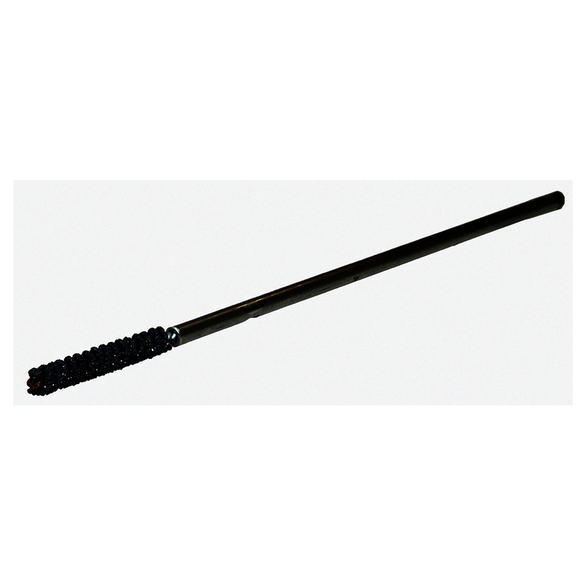 Weiler CrossFlex 34305 Small Diameter Standard Duty Honing Brush With Collet, 5 mm Dia Bore, 1-1/2 in L Abrasive, 7-7/8 in OAL, 240 Grit, Very Fine Grade