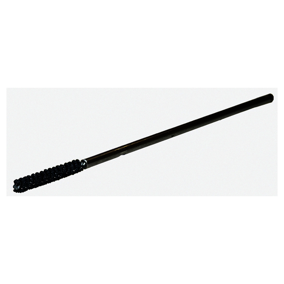 Weiler CrossFlex 34312 Small Diameter Standard Duty Honing Brush With Collet, 6 mm Dia Bore, 1-1/2 in L Abrasive, 7-7/8 in OAL, 180 Grit, Fine Grade