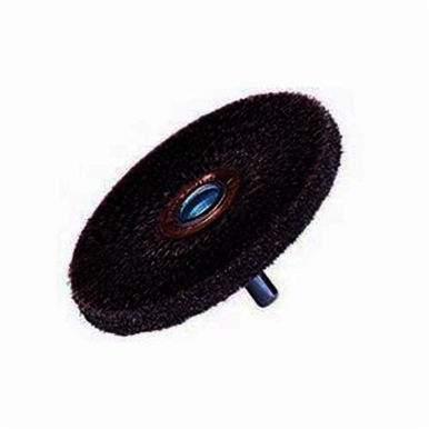 Polyflex 35305 Conflex Encapsulated Wheel Brush, 2 in Dia Brush, 1/4 in W Face, 0.0118 in Dia Crimped Filament/Wire