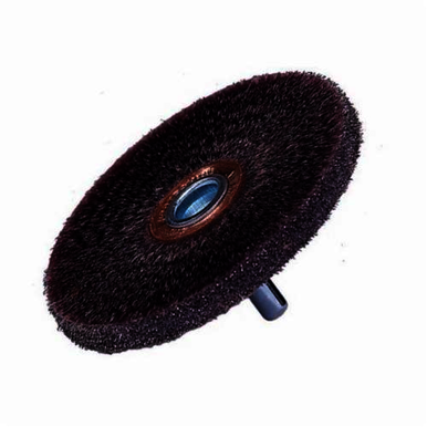 Polyflex 35315 Conflex Encapsulated Wheel Brush, 3 in Dia Brush, 1/4 in W Face, 0.0118 in Dia Crimped Filament/Wire
