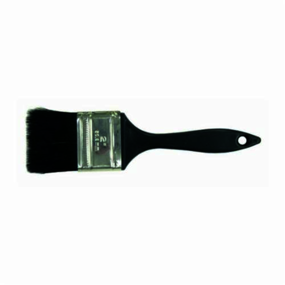 Weiler 40074 Heavily Filled Varnish Brush, 2 in China Bristle Brush, Plastic Handle