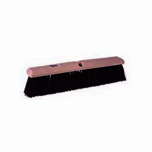 Perma-Sweep 42168 Push Broom, 24 in OAL, 3 in Trim, Coarse Sweep Face, Maroon Polypropylene Bristle