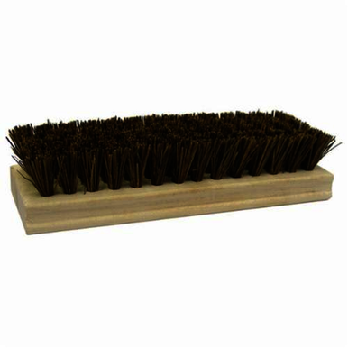 Weiler 44025 Coarse Sweep Square End Scrub Brush, 8 in L Block, 8 in OAL, 1-1/8 in L Palmyra Trim